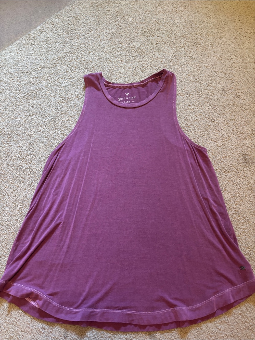 American Eagle Outfitters Purple Soft & Sexy Tank